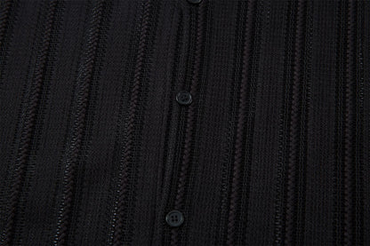 Hollow Lightweight Breathable Short Sleeve Shirt WN26847