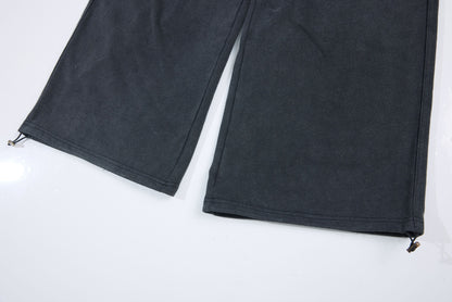 Washed Fade Graphic Wide Leg Sweatpants WN26098