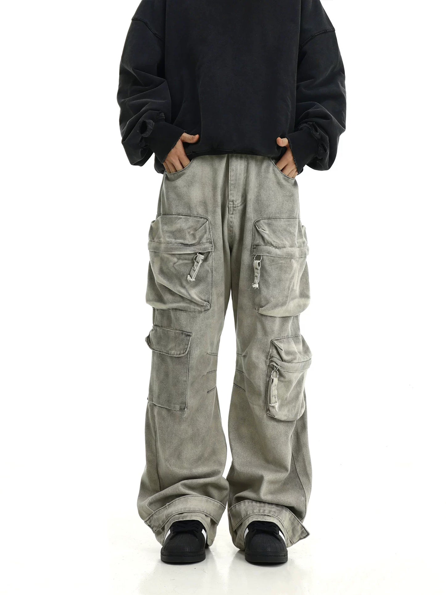 Multi Pocket Workwear Cargo Pants WN5808