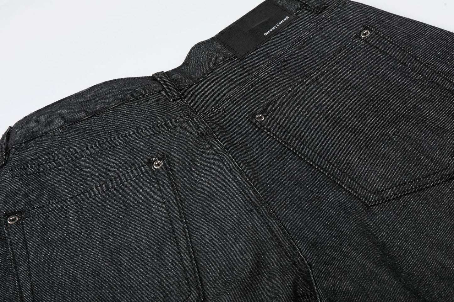 Raw Denim Rivet Wide Leg Half Pants WN26059