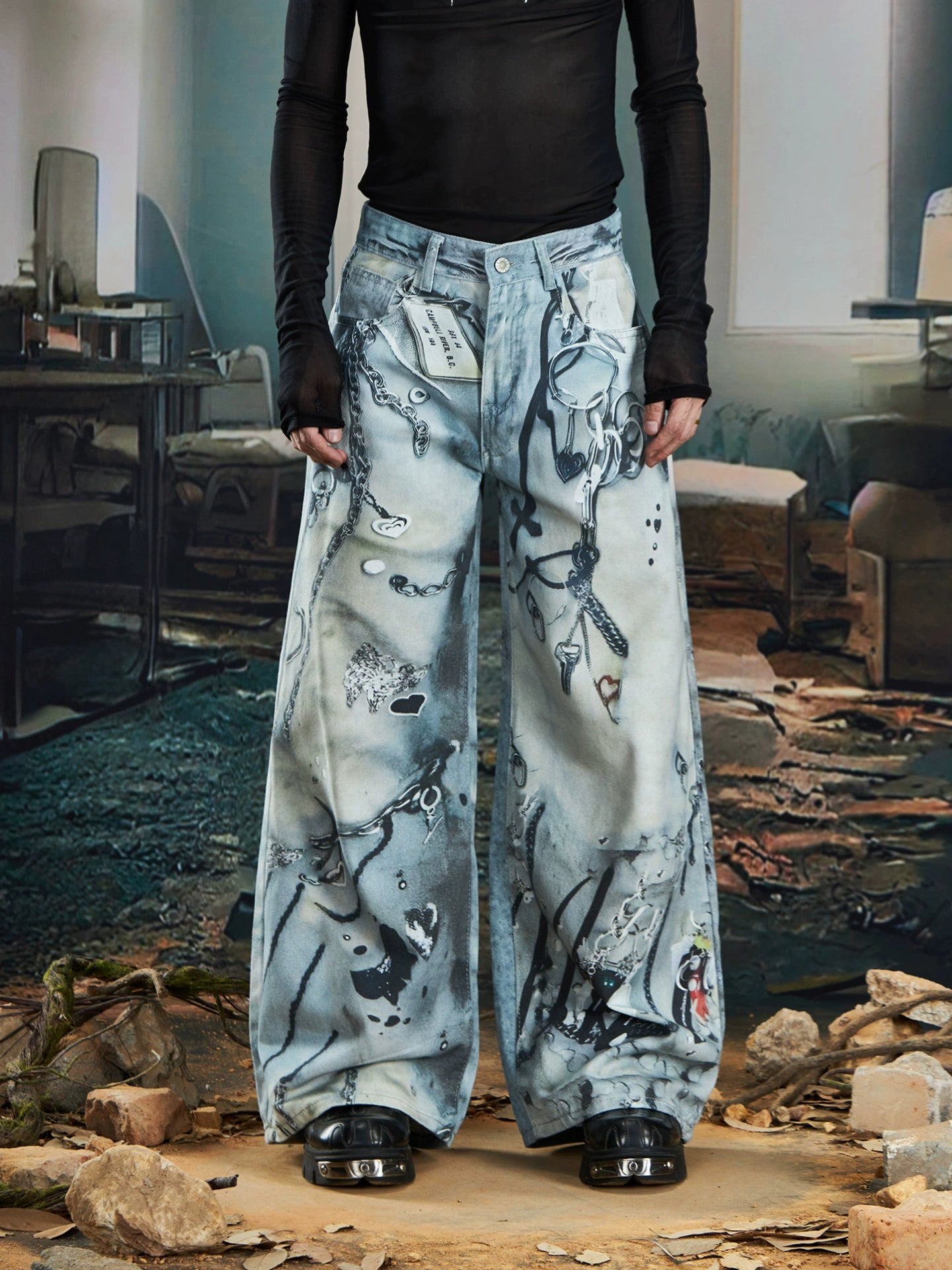 3D Print Denim Jeans WN20555