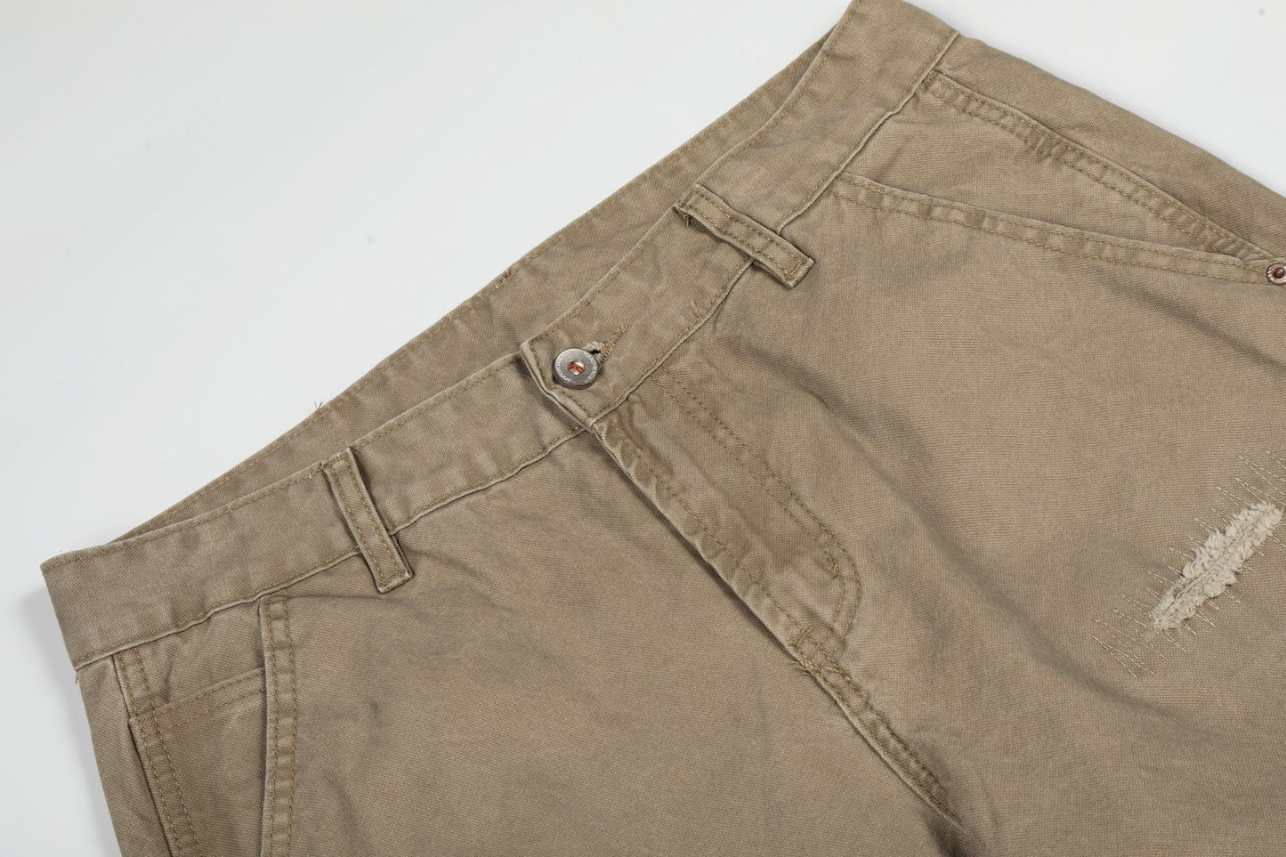 Damage Patchwork Wide Leg Cargo Pants WN26162