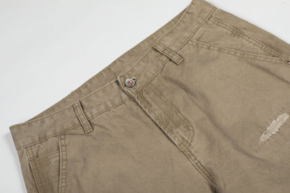 Damage Patchwork Wide Leg Cargo Pants WN26162