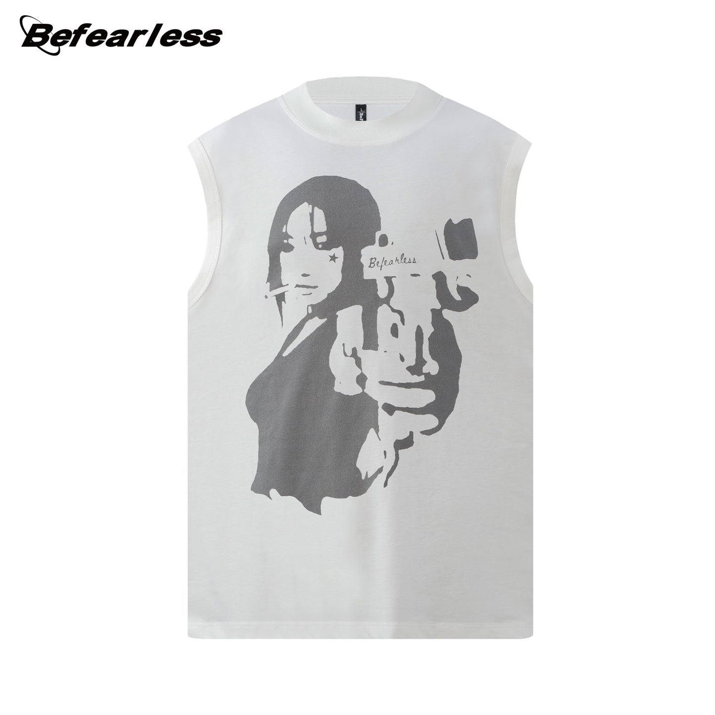 Portrait Graphic Sleeveless T-Shirt WN26295