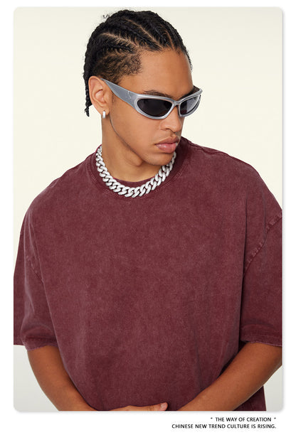Washed Heavyweight Oversize Short Sleeve T-Shirt WN6078