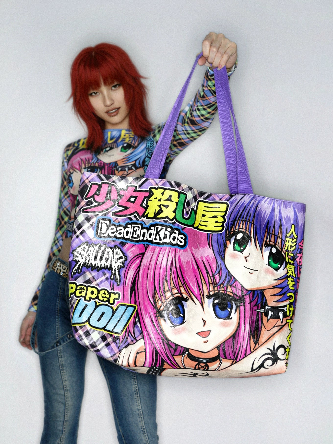 Illustration Print Tote Bag WN22254