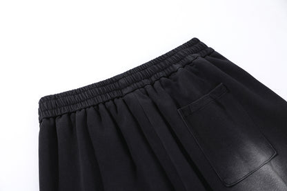 Wash Draped Wide Leg Sweatpants WN25844