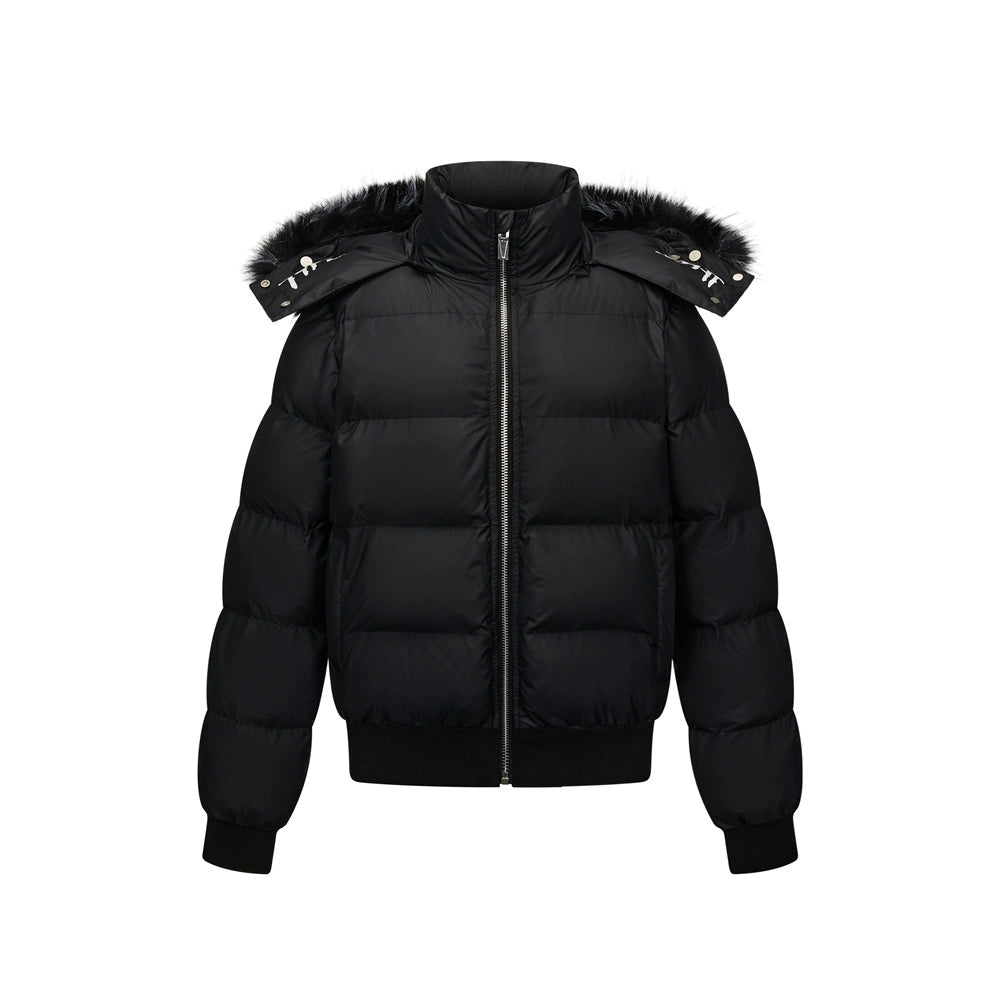 Warm Detachable Fur Collar Puffer Jacket WN21003