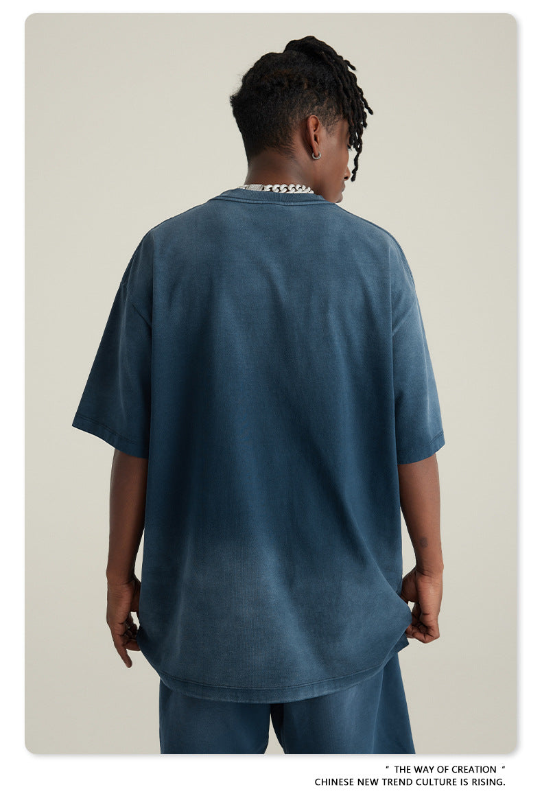 Washed Oversize Short-sleeve T-shirt WN6443