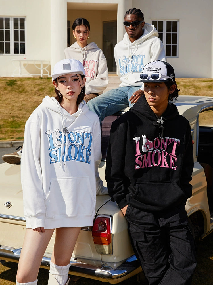 Rabbit Logo Design Pullover Hoodie WN10104