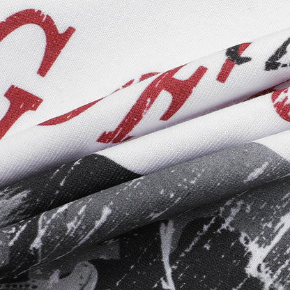 Washed Dirty Dye Graphic Print Long Sleeve T-Shirt WN25719