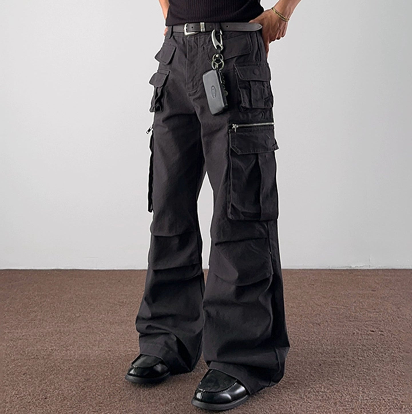 Multi Pocket Flare Cargo Pants WN21455