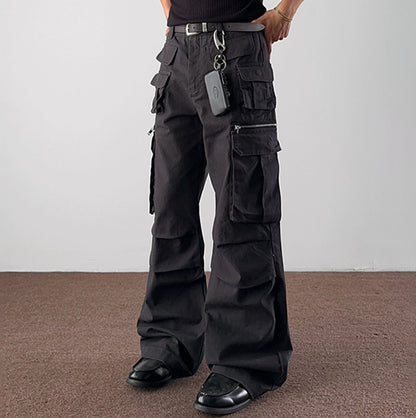 Multi Pocket Flare Cargo Pants WN21455