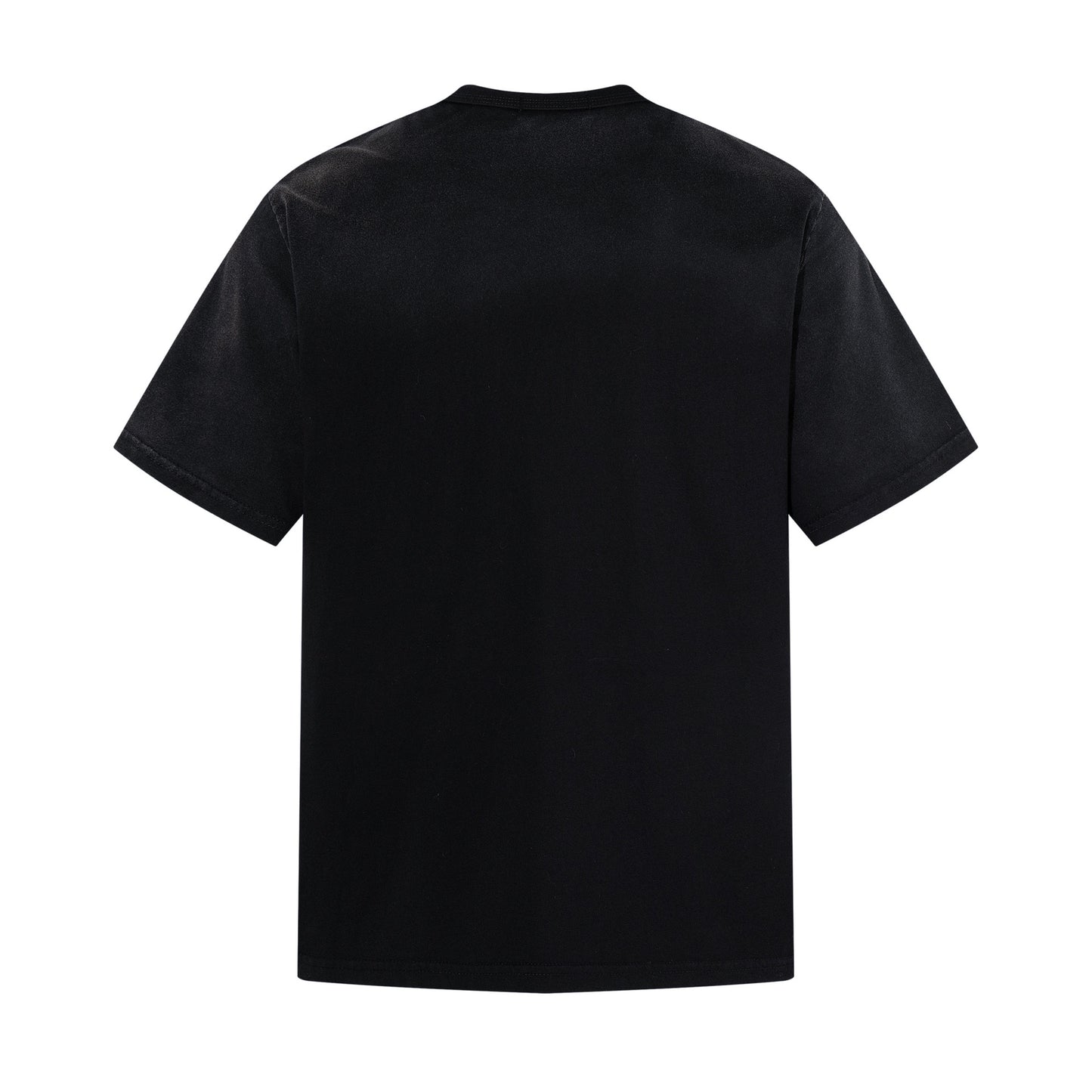 Portrait Print Damage Short Sleeve T-Shirt WN25455