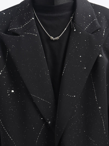 Studs Decor Tailored Jacket & Studs Decor Flare Trousers Setup WN23672