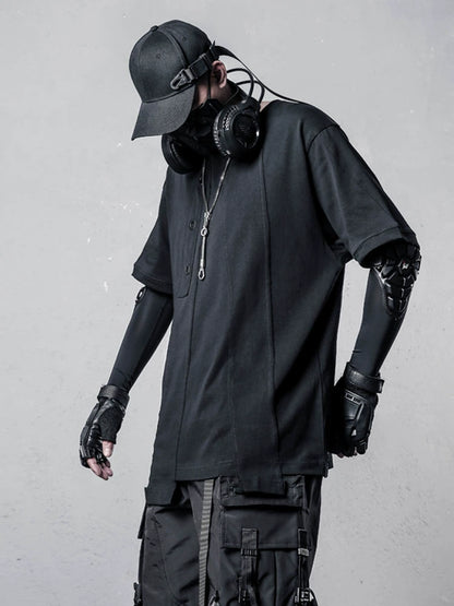 Irregular Deconstruct Design Short Sleeve T-Shirt WN22461