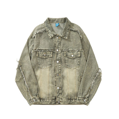 Oversize Damage Denim Jacket WN11024