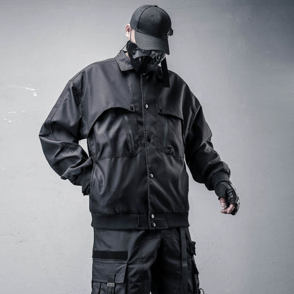 Fake Layered Oversize Tactical Jacket WN22390