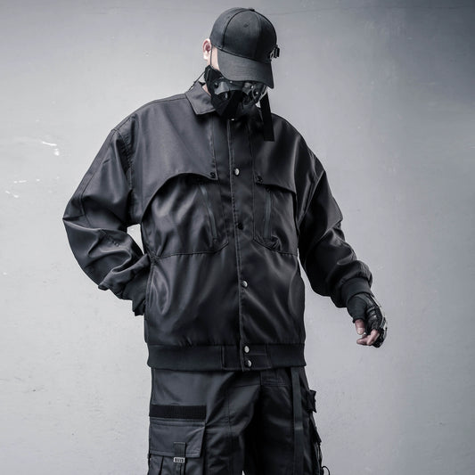 Fake Layered Oversize Tactical Jacket WN22390