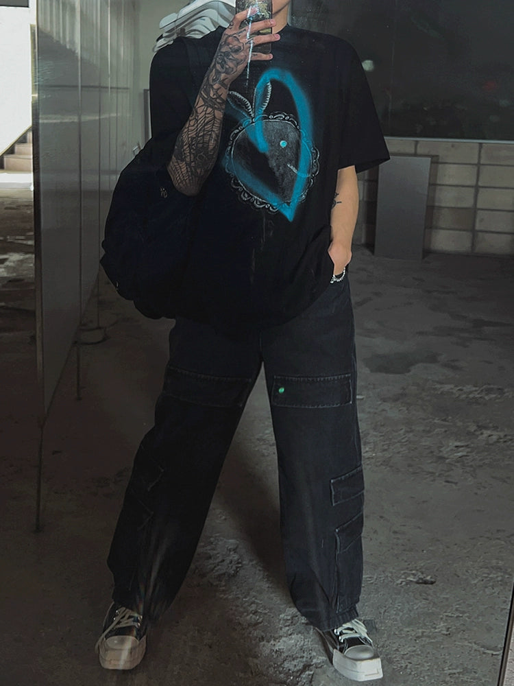 Graphic Art Print Short Sleeve T-Shirt WN20266