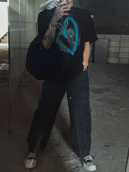 Graphic Art Print Short Sleeve T-Shirt WN20266