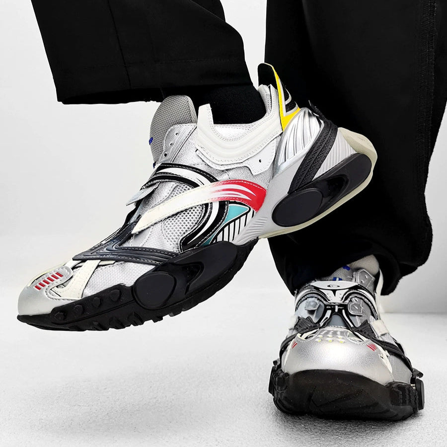 Crocodile-Pattern Thick Sole Sporty Sneakers WN21276