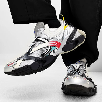 Crocodile-Pattern Thick Sole Sporty Sneakers WN21276