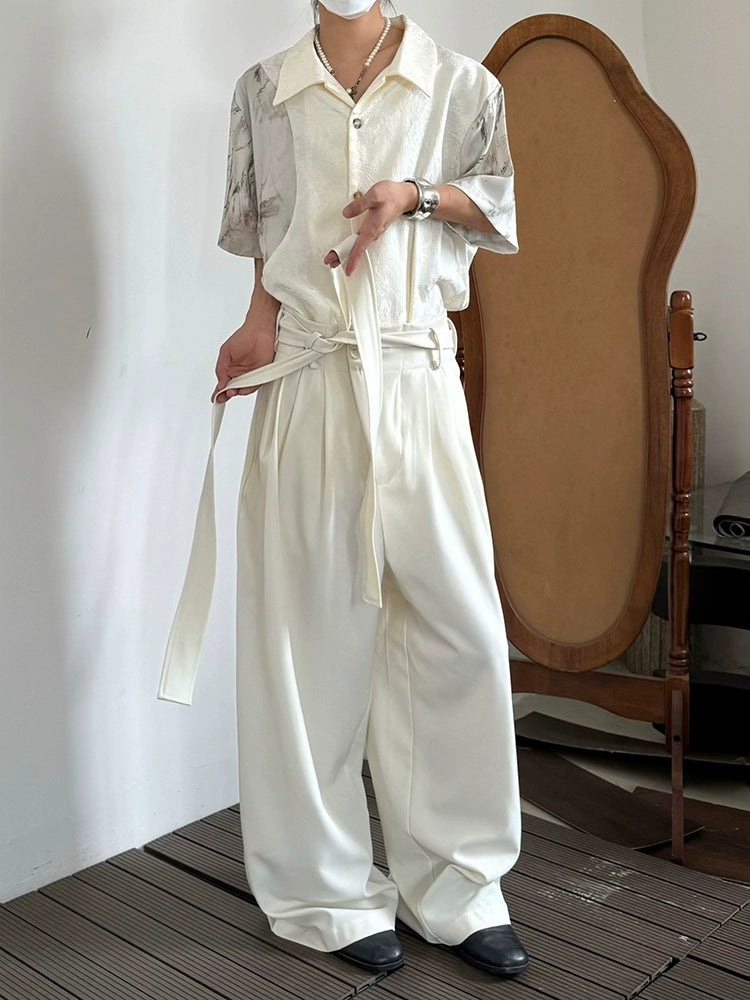 Minimalist High-Waist Wide Leg Trousers WN19965