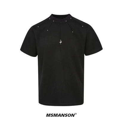 Studs Design Short Sleeve T-Shirt WN18680