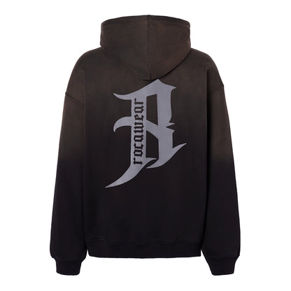 Gradient Print Oversize Fleece Lining Hoodie WN17903