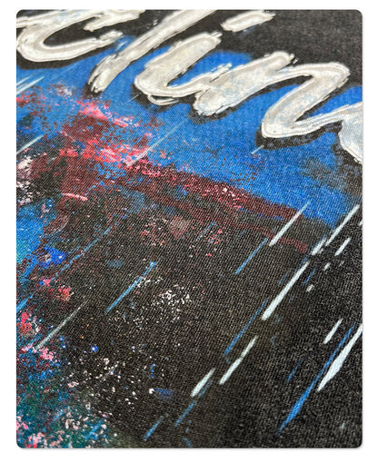 Washed Graphic Print Oversize Short Sleeve T-Shirt WN16247