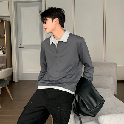 Fake Layered Long Sleeve T-Shirt WN20488