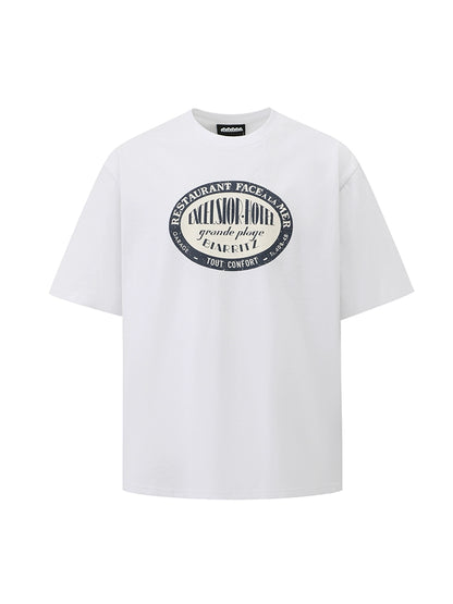 Graphic Letter Print Oversize Short Sleeve T-Shirt WN20293