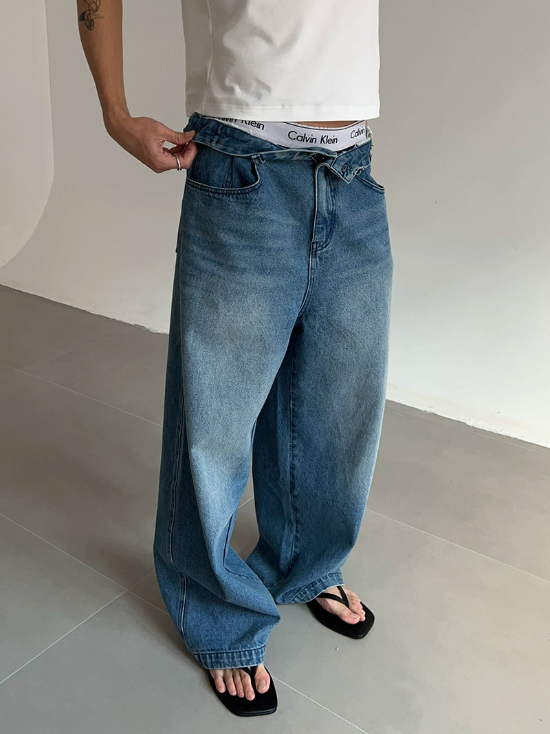 Straight Leg Denim Jeans WN21533