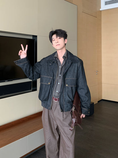 Zipper Denim Jacket WN20477