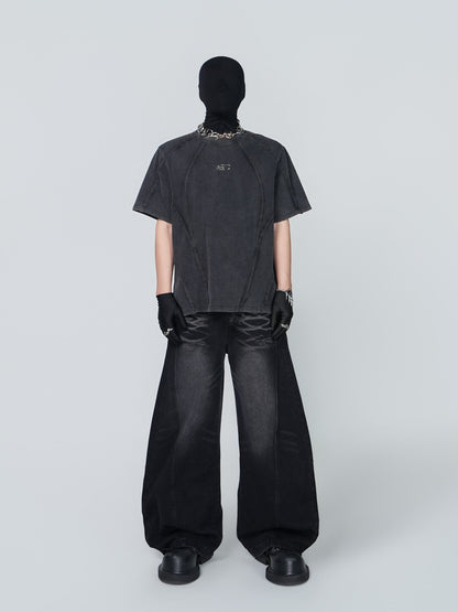 Seam Detail Short Sleeve T-Shirt WN24304