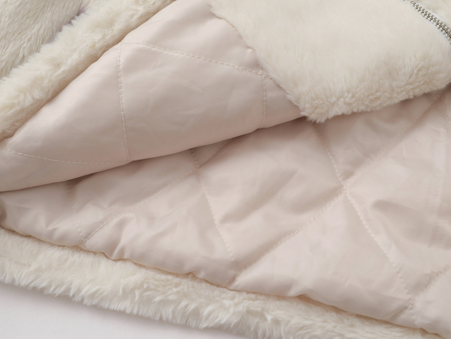 Three-Stripe Sherpa Zipper Jacket WN11194