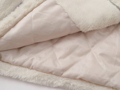 Three-Stripe Sherpa Zipper Jacket WN11194