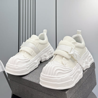 Strap Buckle Platform Chunky Sole Sneakers WN24640