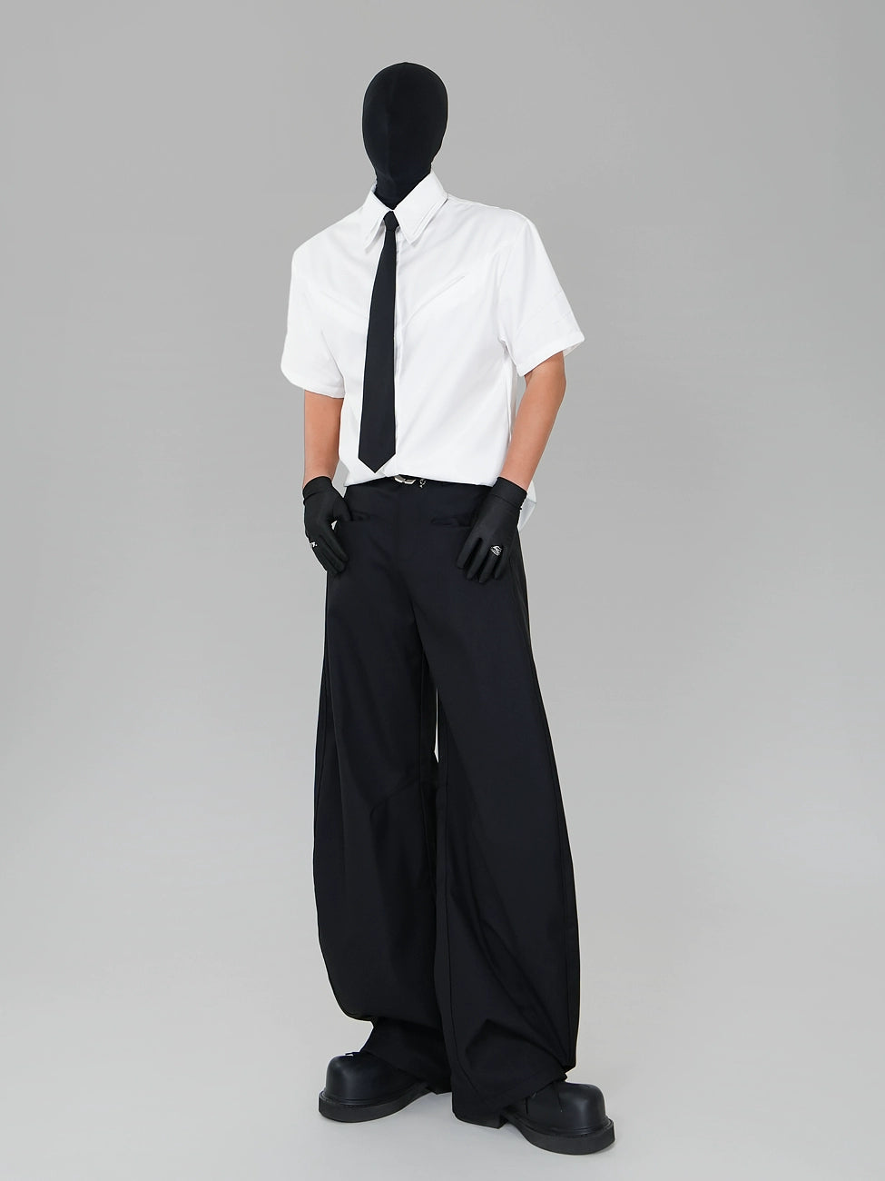 Double Collar Short Sleeve Shirt WN17452