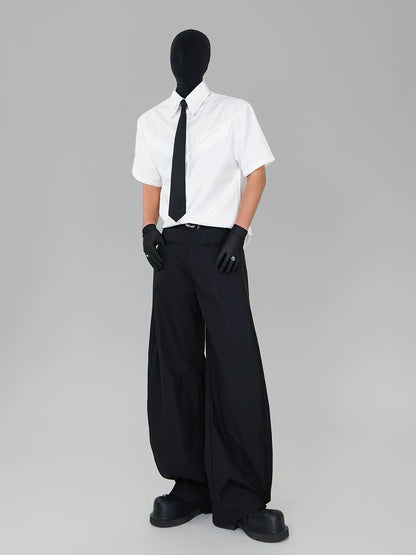 Double Collar Short Sleeve Shirt WN17452