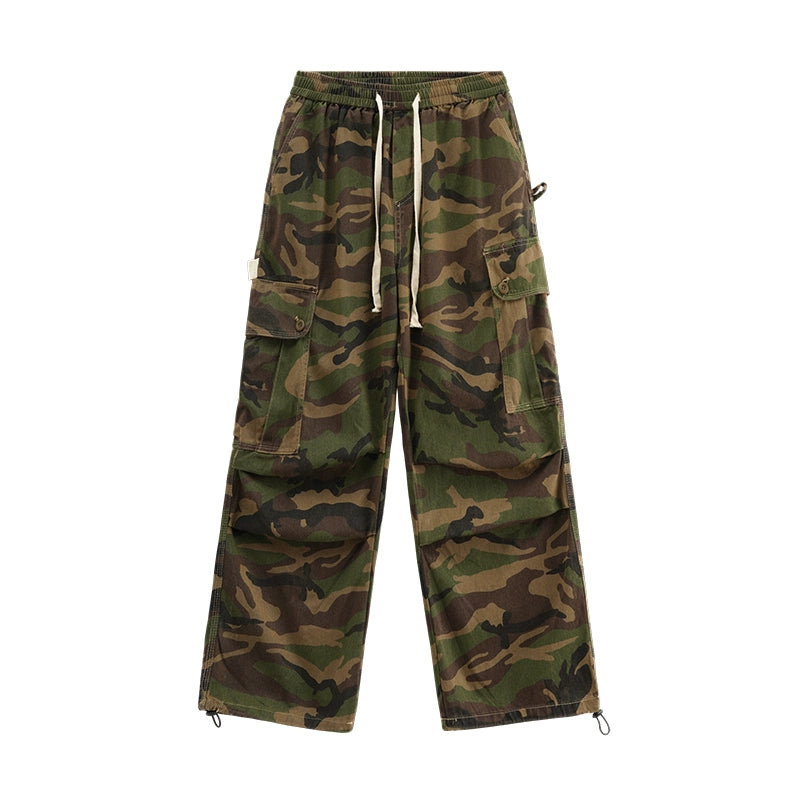 Straight Camouflage Workwear Pants WN5696