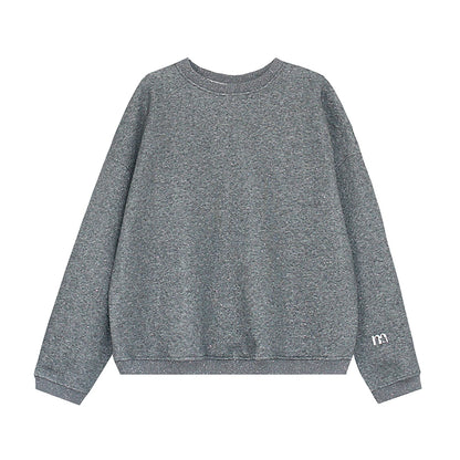 Oversize Round Neck Basic Sweatshirt WN5134