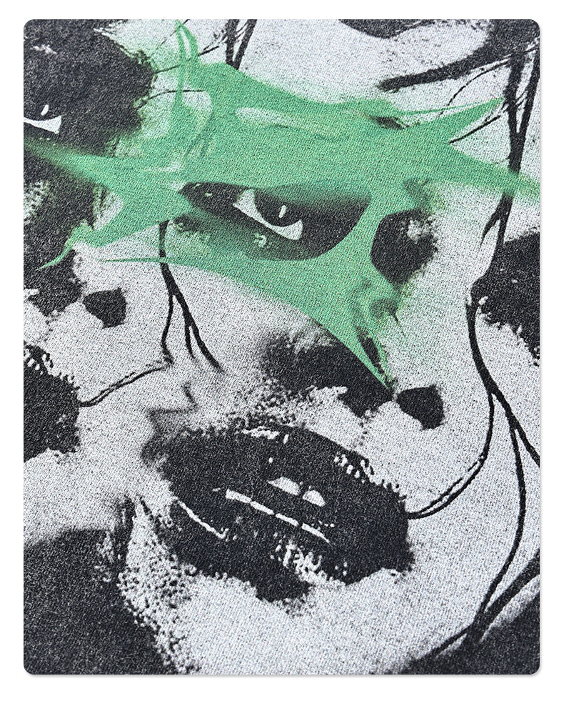 Round Neck Print Short Sleeve T-shirt WN7766