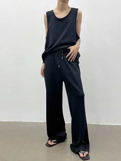 Plan Tank Top & Wide-Leg Straight Sweatpants WN7415