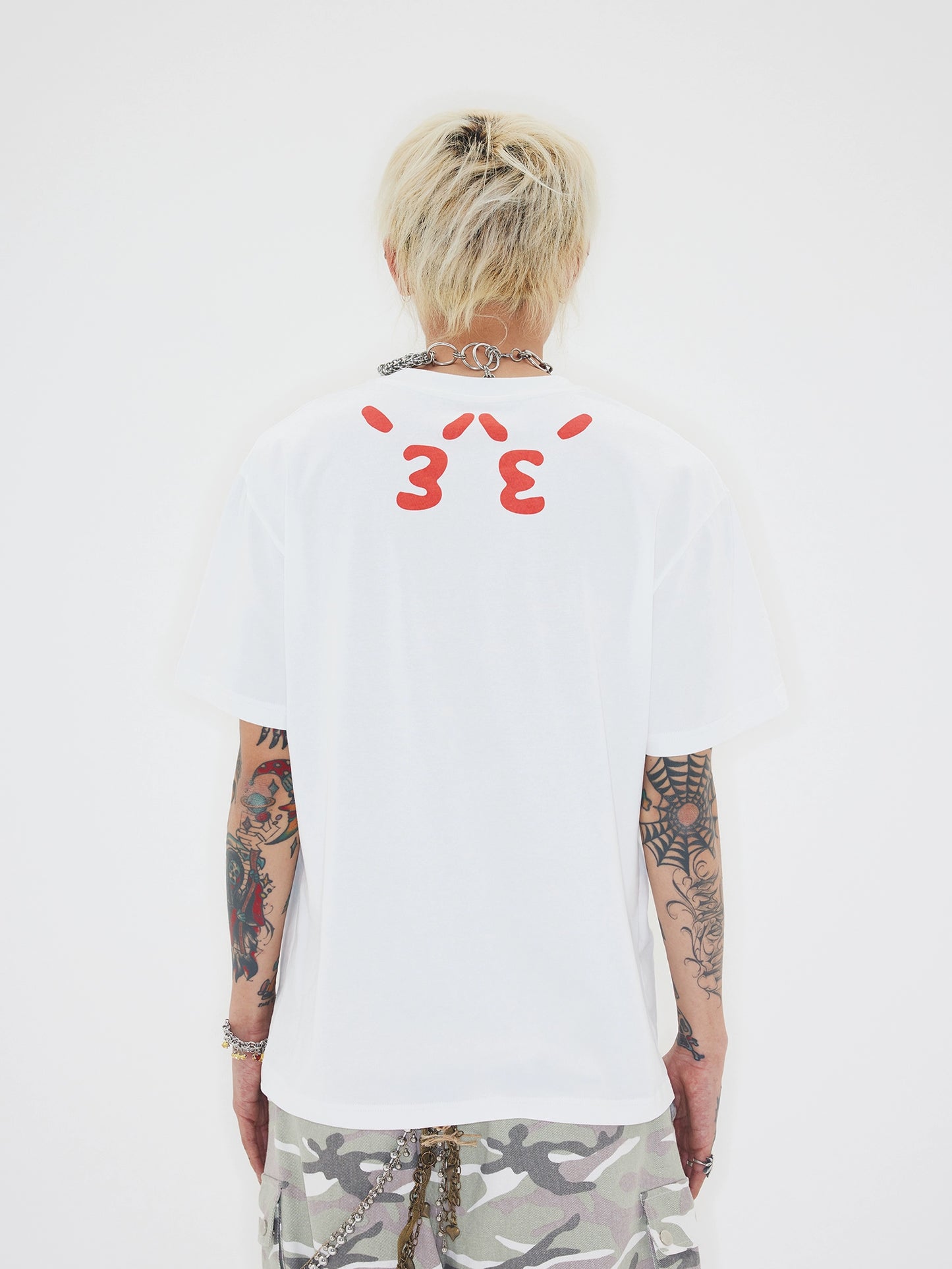 Graphic Letter Design Short Sleeve T-Shirt WN19103