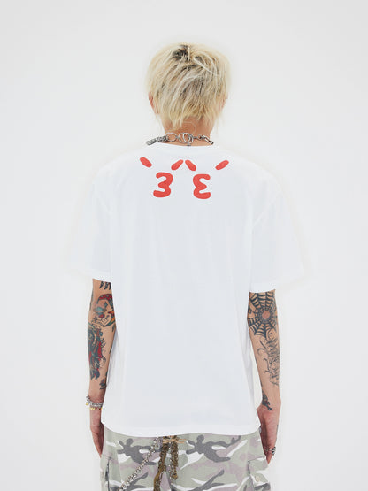 Graphic Letter Design Short Sleeve T-Shirt WN19103