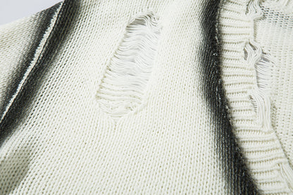 Zebra Print Oversize Knit Sweater WN11414