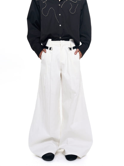 Simple Wide Leg Trousers WN20377