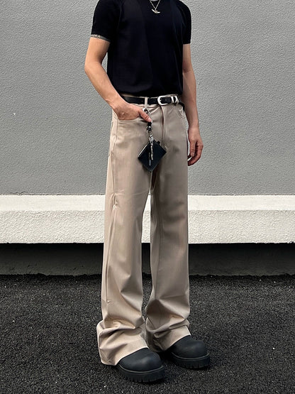 Minimal Draping Design Flare Pants WN19457